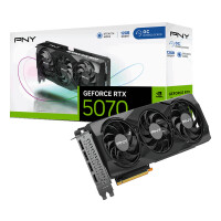 PNY GeForce RTX 5070 OC, GeForce RTX 5070, 12 GB, GDDR7, 192 Bit, 7680 x 4320 Pixel, PCI Express x16 5.0