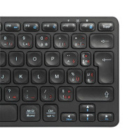 Targus AKB862FR, Kabellos, Bluetooth, AZERTY, Schwarz