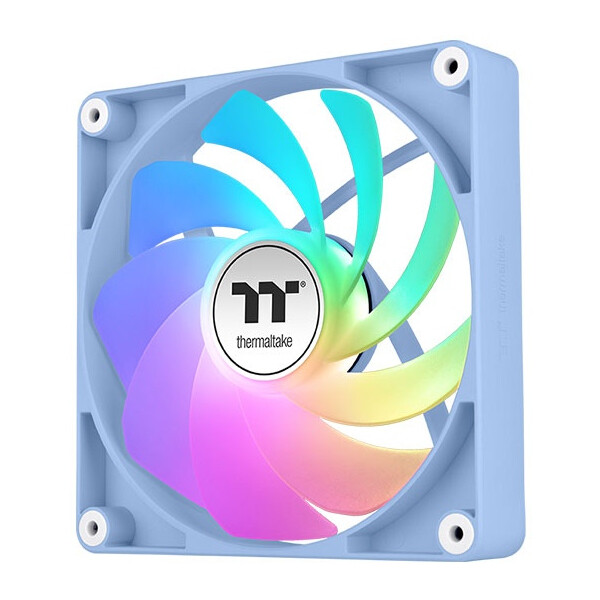 Thermaltake Fan Hydrangea Blue CT120, Ventilator, 12 cm, 500 RPM, 2000 RPM, Blau, Weiß