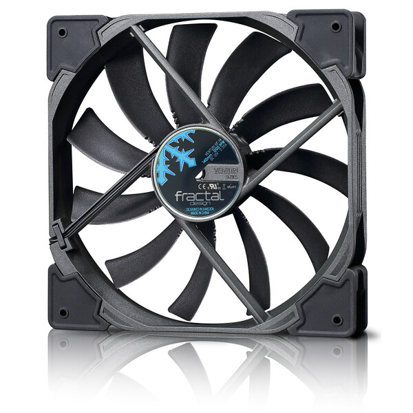 Fractal Design Venturi HF-14, Ventilator, 14 cm, 850 RPM, 1200 RPM, 200,8 m³/h, Schwarz, Grau