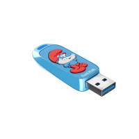 SanDisk Smurf, 64 GB, USB Typ-A, 3.2 Gen 1 (3.1 Gen 1), 130 MB/s, Ohne Deckel, Blau