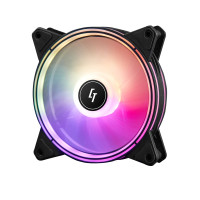 Chieftec NF-1225RGB, Ventilator, 12 cm, 1600 RPM, 28 dB, 68 cfm, Schwarz