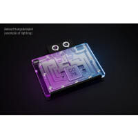 Alphacool 10265, Rückenplatte, Acryl, Aluminium, Chrom, Kupfer, Nylon, Schwarz, Chrom, 3-Pin JST, 1/4", 60 °C