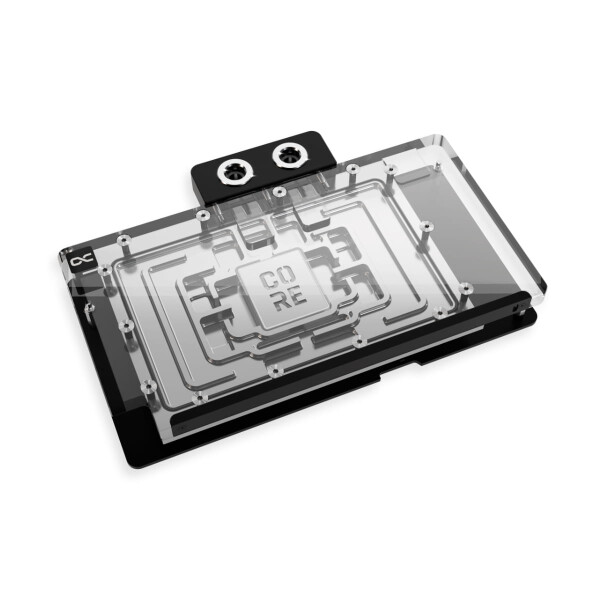 Alphacool 10269, Rückenplatte, Acryl, Aluminium, Chrom, Kupfer, Nylon, Schwarz, Chrom, 3-Pin JST, 1/4", 60 °C
