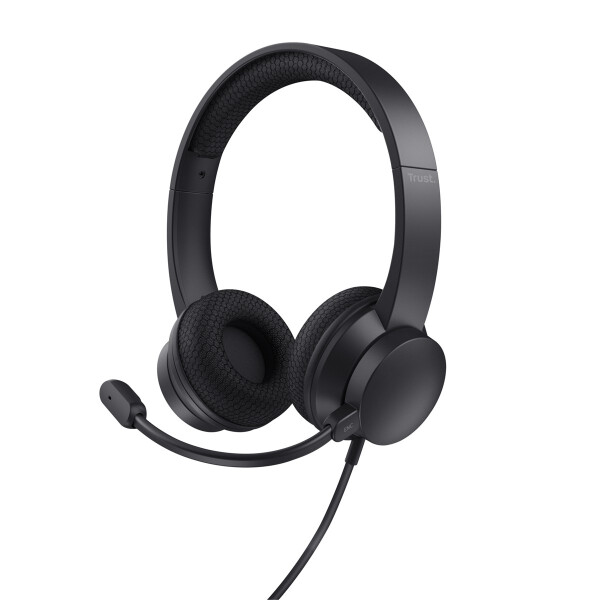 Trust HS-260, Kabelgebunden, Büro/Callcenter, Kopfhörer, Schwarz