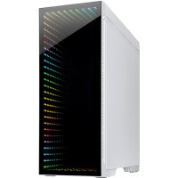 Inter-Tech X-908 Infini 2, Tower, PC, Weiß, ATX, EATX, ITX, micro ATX, Multi, Taschenlüfter