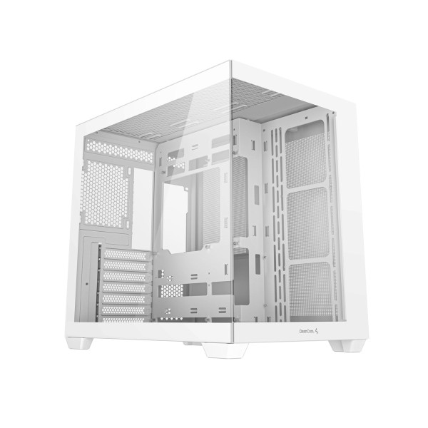 Deepcool CG530 WH, Midi Tower, PC, Weiß, ATX, ITX, micro ATX, Acrylnitril-Butadien-Styrol (ABS), SPCC, Gehärtetes Glas, Gaming
