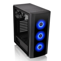 Thermaltake Versa J25 TG RGB, Midi Tower, PC, Schwarz,...