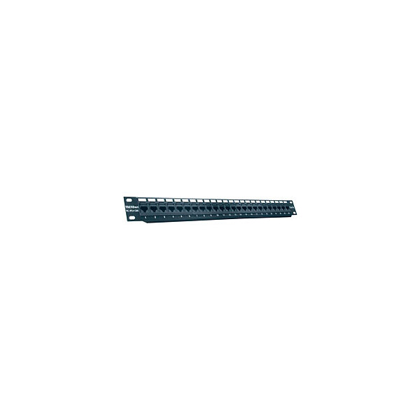 TRENDnet 24-port Cat5/5e Unshielded Patch Panel, IEEE 802.3ab, 10/100/1000Base-T(X), Cat5e, Schwarz, RJ-45