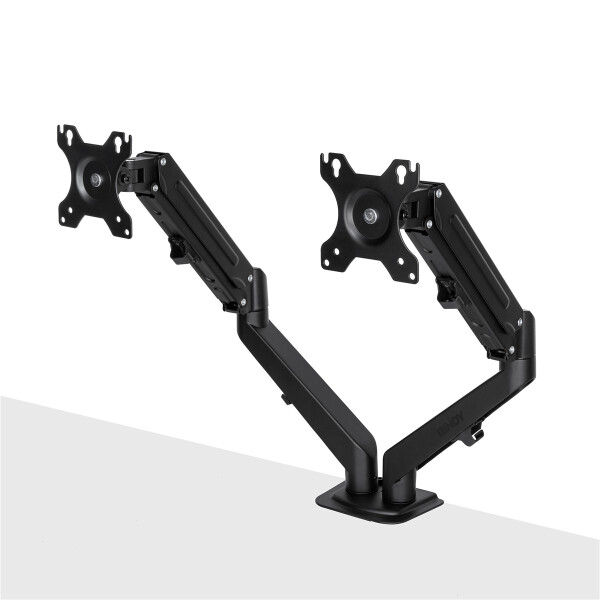 Lindy Dual Mount Desktop Gasfederarm - Schwarz