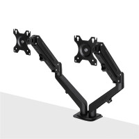 Lindy Dual Mount Desktop Gasfederarm - Schwarz