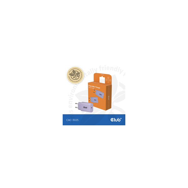 Club 3D CAC-3025 USB Ladegerät 30 W Lila Innenbereich