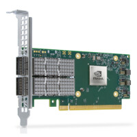 NVIDIA ConnectX-6 Dx EN, Eingebaut, Kabelgebunden, PCI Express, Faser, 100000 Mbit/s, Grün, Grau