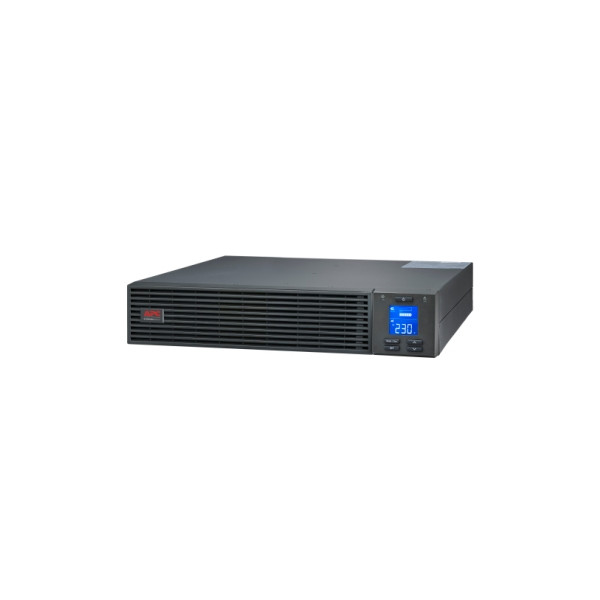 APC Easy UPS On-Line, 2000VA/1800W, Rackmontage 2HE, 230V, 4x IEC C13 Ausgänge, Intelligenter Kartensteckplatz, LCD, mit Rackmontagekit, 2 kVA, 1800 W, Sine, 110 V, 285 V, 40 - 70 Hz