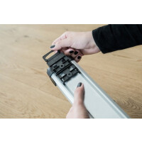 Brennenstuhl 1391010601, 5 m, Drinnen, Abgewinkelt, IP20, Schwarz, Silber, 6 AC-Ausgänge
