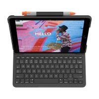 Logitech Slim Folio, QWERTY, Italienisch, 1,7 cm, 1,5 mm, Apple, iPad (7th gen)
