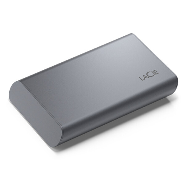 LaCie Mobile SSD Secure, 2 TB, USB Typ-C, 3.2 Gen 2 (3.1 Gen 2), 1050 MB/s, Passwortschutz, Grau