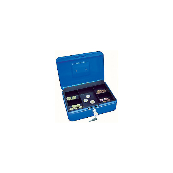 WEDO Cash box size 2, Blau, 5,08 cm (2 Zoll), 200 x 160 x 90 mm