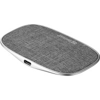 SANDBERG Wireless Charger Deck 15W, Drinnen, USB, 9 V, Kabelloses Aufladen, 1 m, Aluminium, Grau