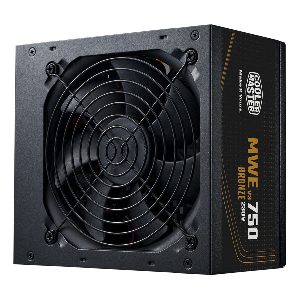Cooler Master MWE Bronze 750 V3 230V, 750 W, 220 - 240 V, 50/60 Hz, 6 A, Aktiv, 120 W