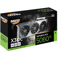 Inno3D GeForce RTX 5060 Ti X3 OC, GeForce RTX 5060 Ti, 8 GB, GDDR7, 128 Bit, 7680 x 4320 Pixel, PCI Express 5.0