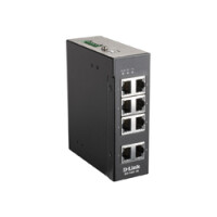 D-Link DIS-100E-8W, Unmanaged, L2, Fast Ethernet (10/100), Vollduplex, Rack-Einbau, Wandmontage