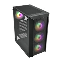 FSP CMT218, Midi Tower, PC, Schwarz, ATX, ITX, micro ATX,...