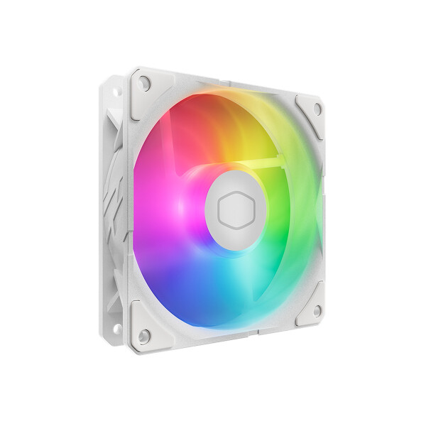 Cooler Master SickleFlow Edge 120 ARGB White Edition, Ventilator, 12 cm, 690 RPM, 2500 RPM, 120 m³/h, Weiß