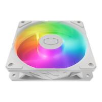 Cooler Master SickleFlow Edge 120 ARGB White Edition, Ventilator, 12 cm, 690 RPM, 2500 RPM, 120 m³/h, Weiß