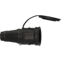 Brennenstuhl 1082050020, Typ F, Schwarz, Gummi, IP54, 230...