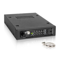 Icy Dock MB491SKL-B, 8,89 cm (3.5"), Carrier Panel, Schwarz, 2.5", SATA, Serial Attached SCSI (SAS), Metall