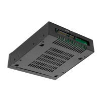 Icy Dock MB491SKL-B, 8,89 cm (3.5"), Carrier Panel, Schwarz, 2.5", SATA, Serial Attached SCSI (SAS), Metall