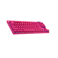 Logitech G PRO X TKL, Kabellos, RF Wireless + Bluetooth, Mechanischer Switch, QWERTZ, RGB-LED, Magenta