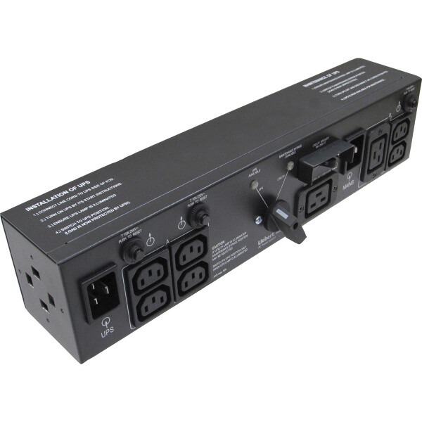 Vertiv MP2-220L, Geändert, 2U, Horizontal, Schwarz, 4 AC-Ausgänge, C20-Koppler