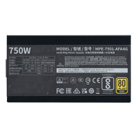 Cooler Master MWE Gold 750 V2 ATX 3.1, 750 W, 100 - 240 V, 50/60 Hz, 10 - 5 A, Aktiv, 100 W