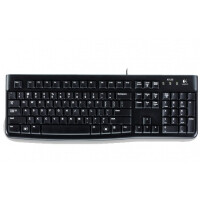 Logitech K120, Kabelgebunden, USB, QWERTZ, Schwarz