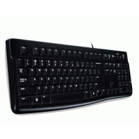 Logitech K120, Kabelgebunden, USB, QWERTZ, Schwarz