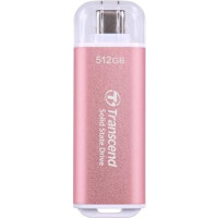 Transcend ESD300, 512 GB, USB Typ-C, 3.2 Gen 2 (3.1 Gen 2), 1050 MB/s, 10 Gbit/s, Pink