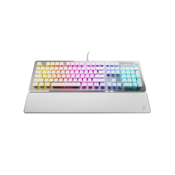 Turtle Beach Vulcan II, Volle Größe (100%), Kabelgebunden, USB, Mechanischer Switch, RGB-LED, Weiß
