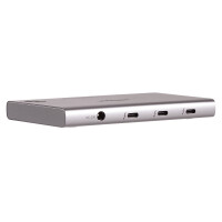 Edimax TD-405BP, Kabelgebunden, Thunderbolt 4, 60 W, 40 Gbit/s, 7680 x 4320 Pixel, Aluminium