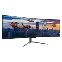 LC-Power LC-M49-DQHD-120-C-Q, 124,5 cm (49"), 5120 x 1440 Pixel, UltraWide Quad HD, QLED, 6 ms, Schwarz