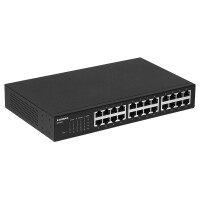 Edimax GS-1024, Gigabit Ethernet (10/100/1000), Rack-Einbau, Wandmontage