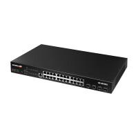 Edimax 24-Port Gigabit PoE+ Web Smart Switch mit 4-Port...