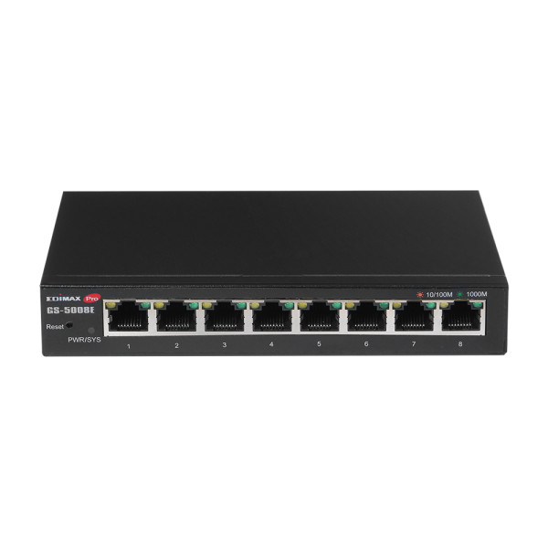 Edimax GS-5008E, Managed, Gigabit Ethernet (10/100/1000), Wandmontage