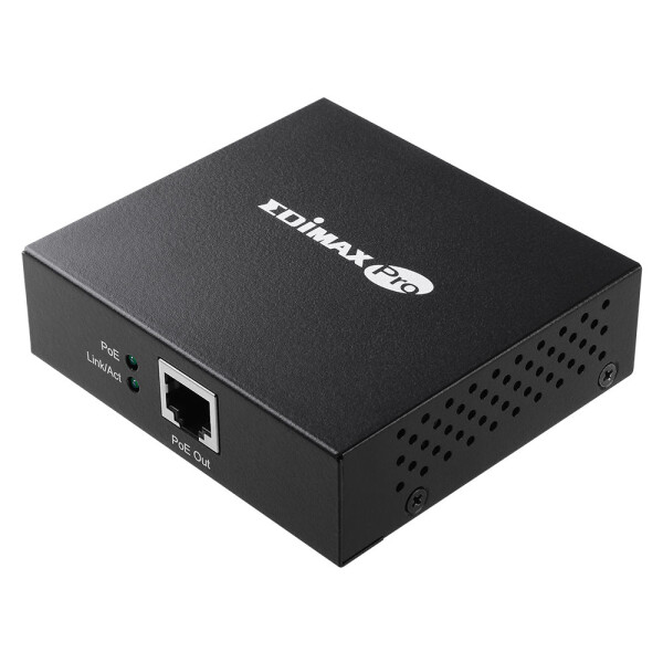 Edimax GP-101ET, Netzwerksender, 100 m, 10,100,1000 Mbit/s, 10/100/1000Base-T(X), IEEE 802.3, IEEE 802.3ab, IEEE 802.3af, IEEE 802.3at, IEEE 802.3u, Schwarz
