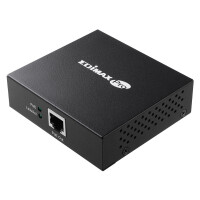 Edimax GP-101ET, Netzwerksender, 100 m, 10,100,1000 Mbit/s, 10/100/1000Base-T(X), IEEE 802.3, IEEE 802.3ab, IEEE 802.3af, IEEE 802.3at, IEEE 802.3u, Schwarz