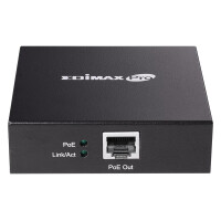 Edimax GP-101ET, Netzwerksender, 100 m, 10,100,1000 Mbit/s, 10/100/1000Base-T(X), IEEE 802.3, IEEE 802.3ab, IEEE 802.3af, IEEE 802.3at, IEEE 802.3u, Schwarz