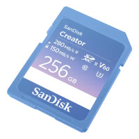SanDisk Creator, 256 GB, SDXC, Klasse 10, UHS-II, 280 MB/s, 150 MB/s