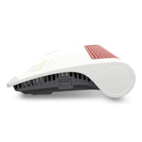 AVM FRITZ!Box 4690, Wi-Fi 7 (802.11be), Dual-Band (2,4 GHz/5 GHz), Ethernet/LAN, Rot, Weiß, Tabletop-Router