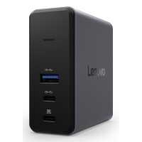 Lenovo X9 Charging GaN Dock, Kabelgebunden, USB 3.2 Gen 2 (3.1 Gen 2) Type-C, 60 W, Grau, MicroSD (TransFlash), 3840 x 2160 Pixel